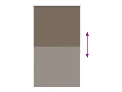 Estor enrollable opaco 120 x 175 cm marrón