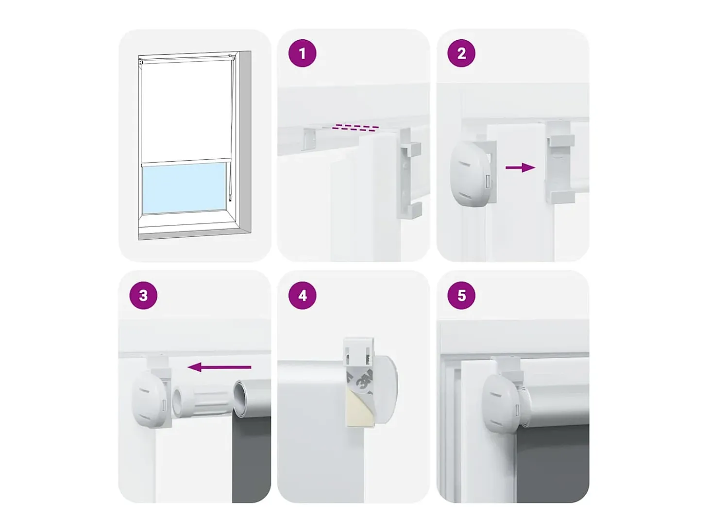 Estor enrollable opaco 120 x 175 cm negro