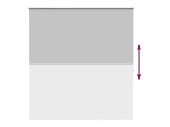 Estor enrollable opaco 160 x 175 cm gris