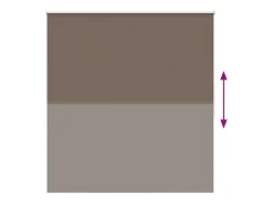 Estor enrollable opaco 160 x 175 cm marrón