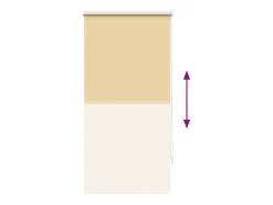 Estor enrollable opaco beige 60 x 120 cm