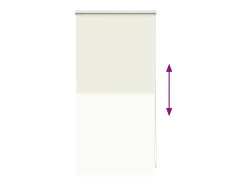 Estor enrollable opaco color crema 40 x 100 cm