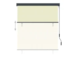 Estor exterior enrollable 140 x 250 cm Crema