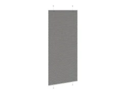 Estor plisado antracita 90x200 cm ancho tela 89,4 cm