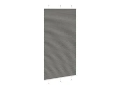 Estor plisado antracita 105x200 cm ancho tela 104,4 cm