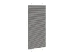 Estor plisado antracita 85x200 cm ancho tela 84,4 cm
