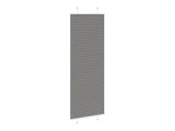 Estor plisado antracita 80x200 cm ancho tela 79,4 cm