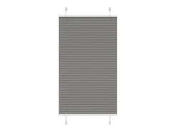 Estor plisado antracita 80x100 cm ancho tela 79,4 cm