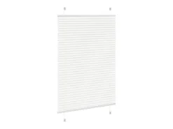 Estor plisado blanco 100x100 cm ancho tela 99,4cm poliéster