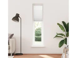 Estor plisado blanco 45x200 cm ancho tela 44,4 cm poliéster