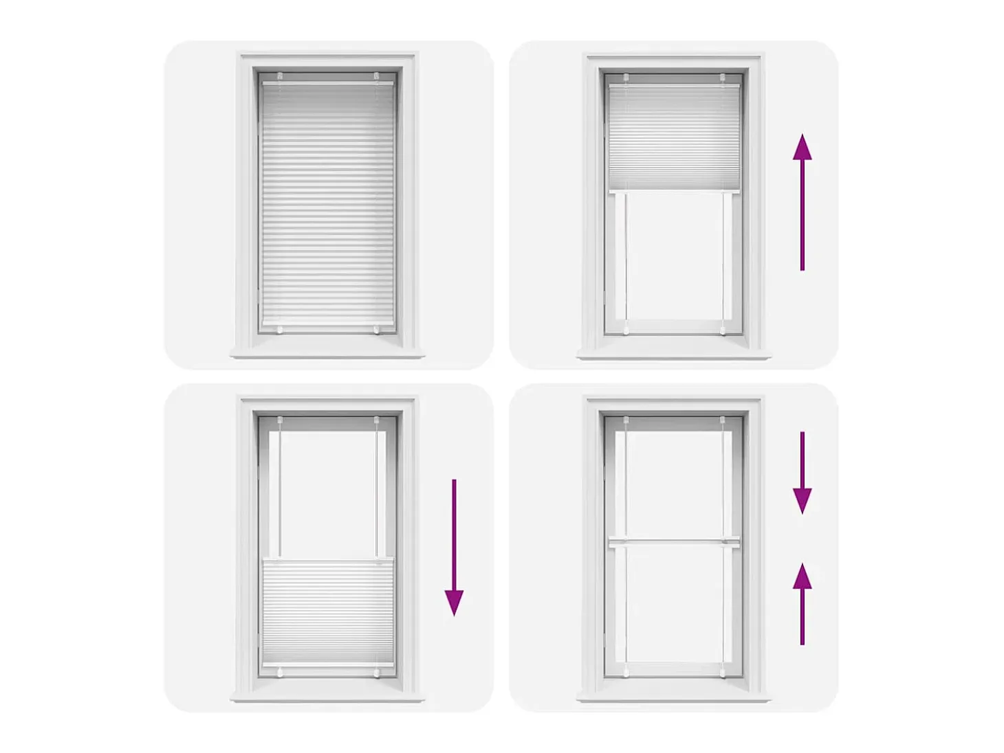 Estor plisado blanco 75x150 cm ancho tela 74,4 cm poliéster