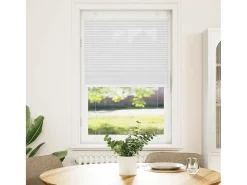Estor plisado blanco 80x100 cm ancho tela 79,4 cm poliéster