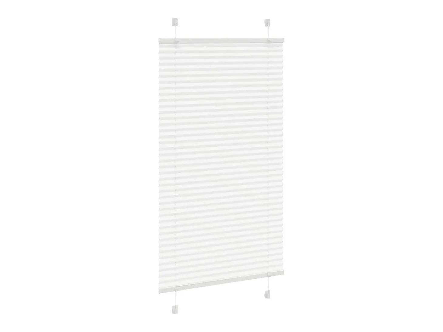 Estor plisado blanco 70x100 cm ancho tela 69,4 cm poliéster