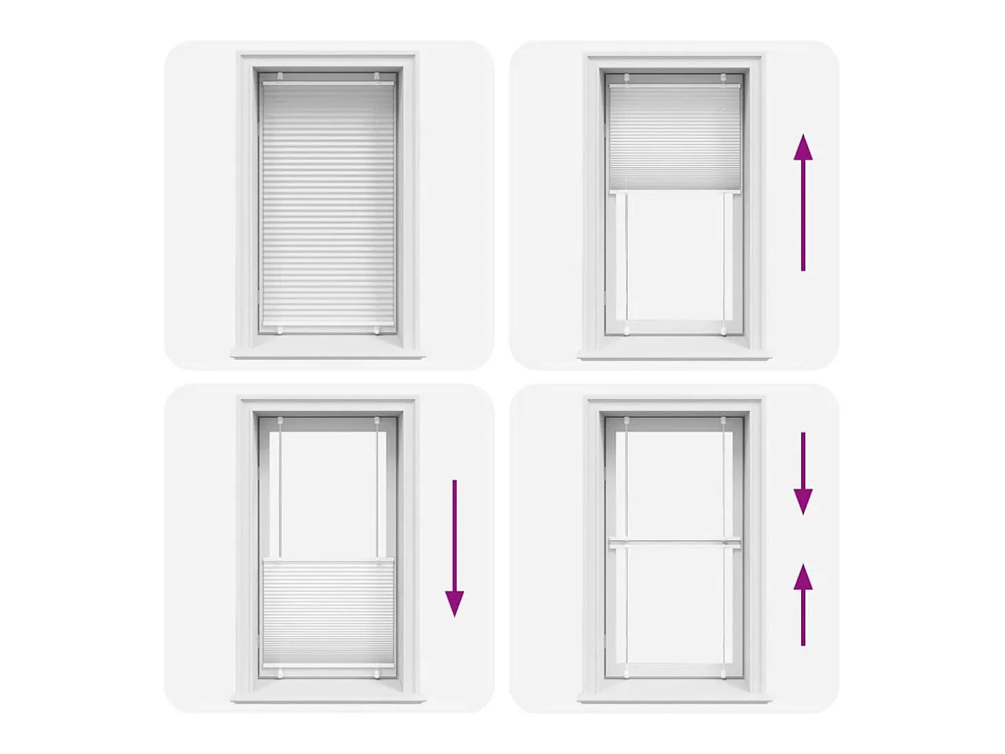 Estor plisado blanco 70x100 cm ancho tela 69,4 cm poliéster