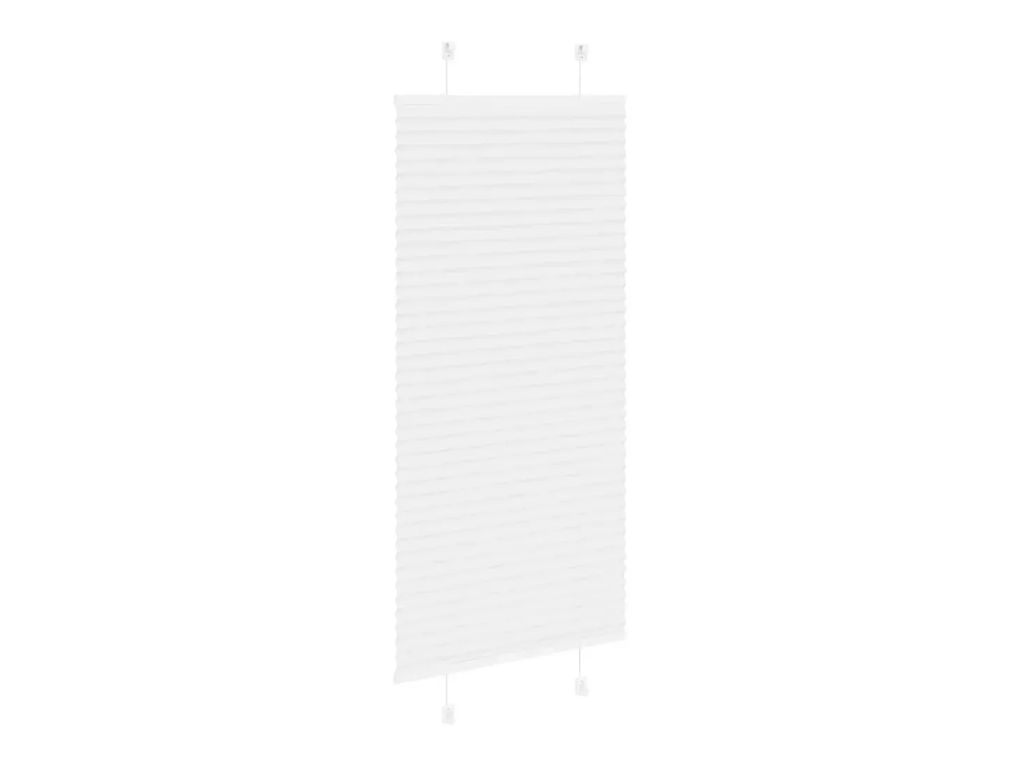 Estor plisado blanco 55x100 cm ancho tela 54,4 cm poliéster
