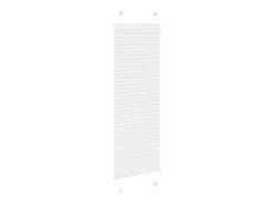 Estor plisado blanco 50x100 cm ancho tela 49,4 cm poliéster