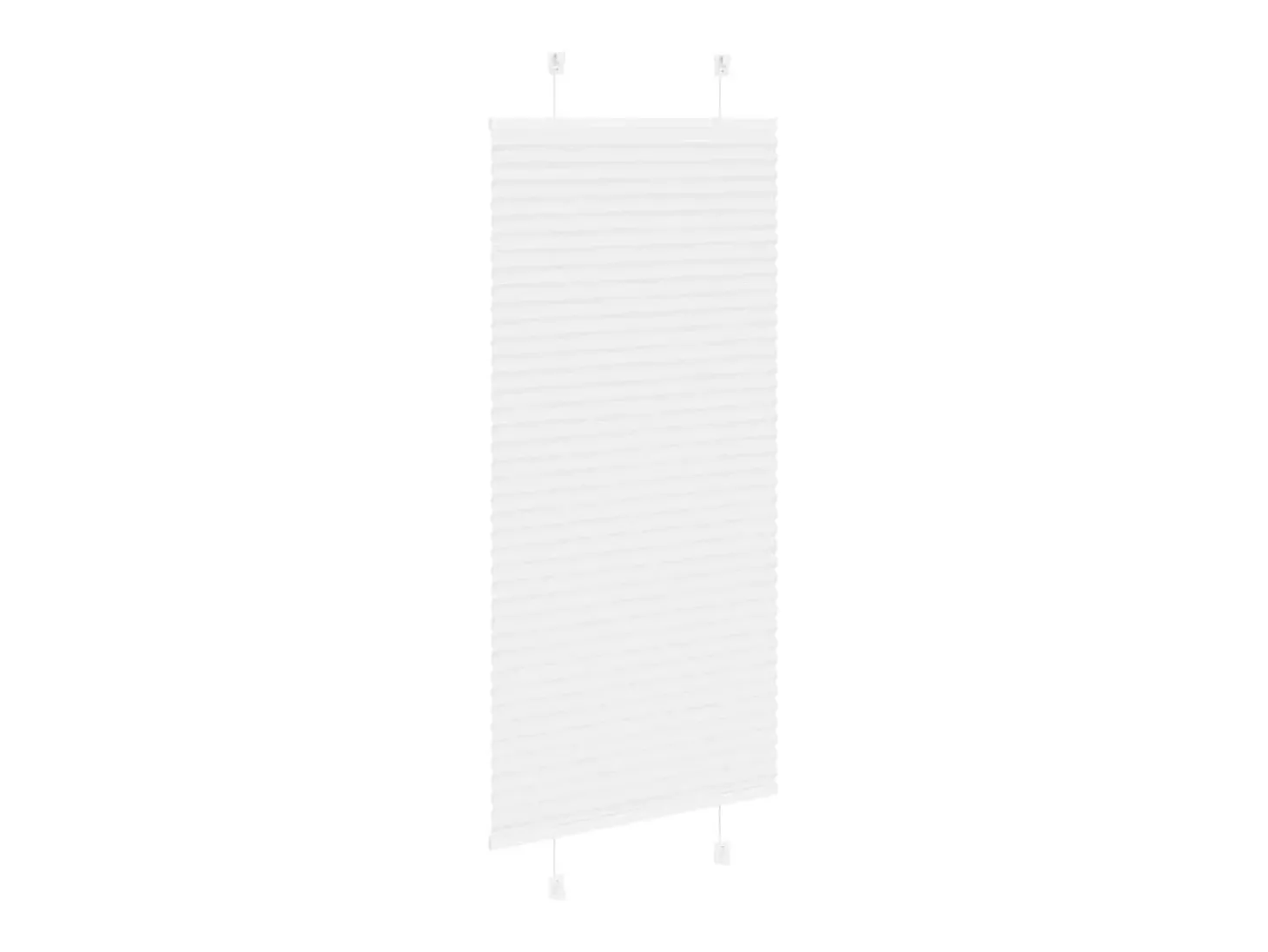 Estor plisado blanco 65x100 cm ancho tela 64,4 cm poliéster