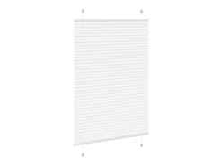Estor plisado blanco 85x150 cm ancho tela 84,4 cm poliéster