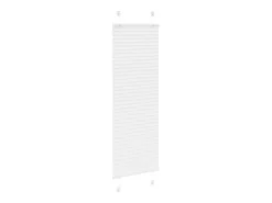 Estor plisado blanco 45x100 cm ancho tela 44,4 cm poliéster
