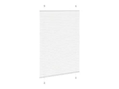 Estor plisado blanco 85x100 cm ancho tela 84,4 cm poliéster