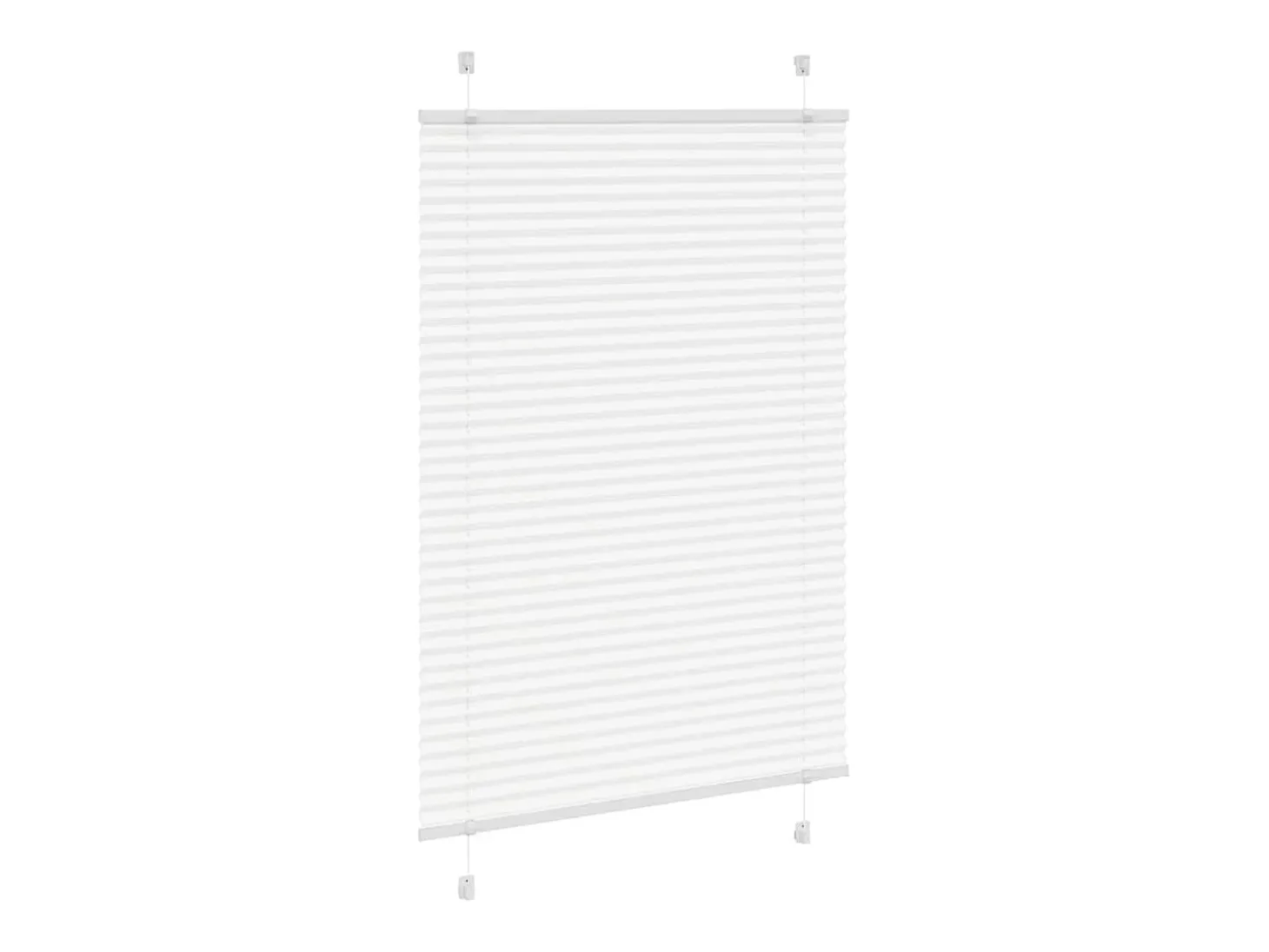 Estor plisado blanco 95x150 cm ancho tela 94,4 cm poliéster