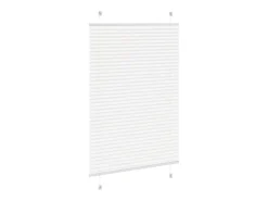Estor plisado blanco 95x100 cm ancho tela 94,4 cm poliéster