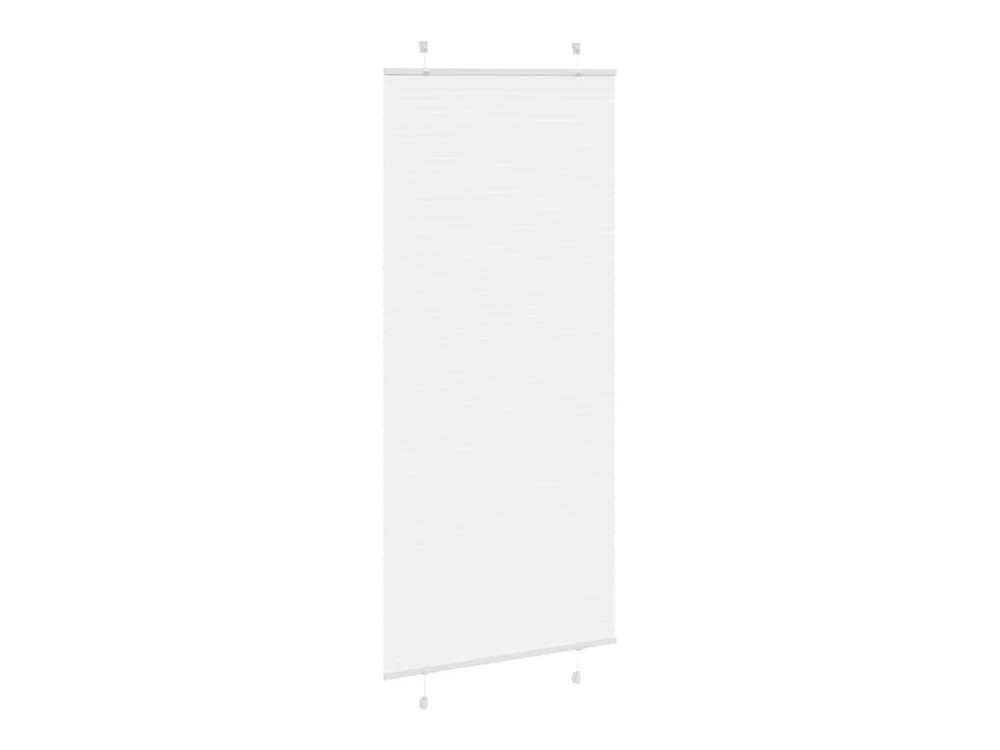 Estor plisado blanco 90x200 cm ancho tela 89,4 cm poliéster