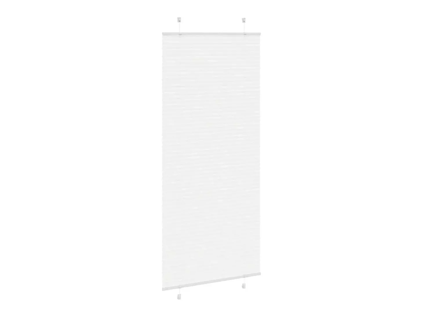 Estor plisado blanco 90x200 cm ancho tela 89,4 cm poliéster