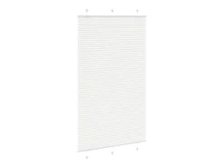 Estor plisado blanco 115x200cm ancho tela 114,4cm poliéster