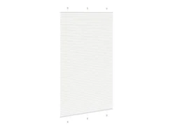 Estor plisado blanco 115x200cm ancho tela 114,4cm poliéster
