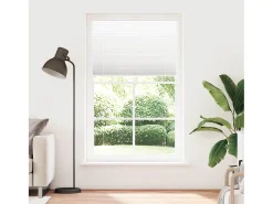 Estor plisado blanco 115x200cm ancho tela 114,4cm poliéster