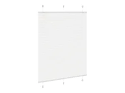 Estor plisado blanco 110x100cm ancho tela 109,4cm poliéster