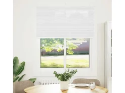 Estor plisado blanco 110x150cm ancho tela 109,4cm poliéster