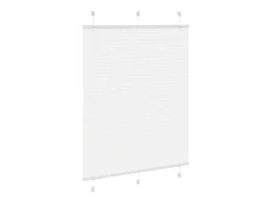 Estor plisado blanco 105x100cm ancho tela 104,4cm poliéster