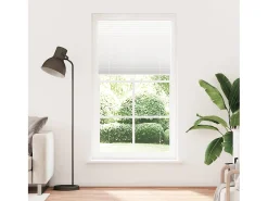 Estor plisado blanco 105x200cm ancho tela 104,4cm poliéster