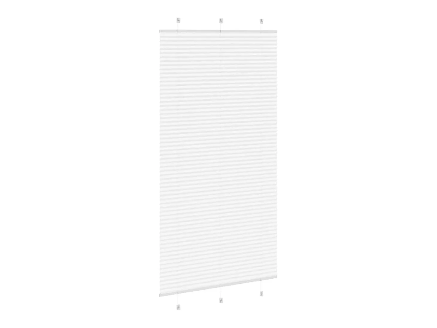 Estor plisado blanco 105x200cm ancho tela 104,4cm poliéster