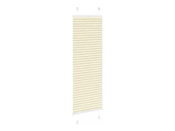 Estor plisado color crema 40x150 cm ancho tela 39,4 cm poliéster