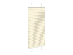 Estor plisado color crema 60x150 cm ancho tela 59,4 cm poliéster