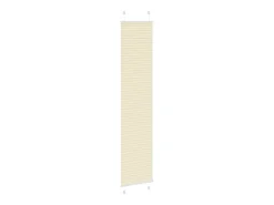 Estor plisado color crema 45x200 cm ancho tela 44,4 cm poliéster
