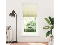 Estor plisado color crema 100x200cm ancho tela 99,4 cm poliéster