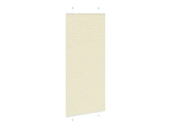 Estor plisado color crema 100x200cm ancho tela 99,4 cm poliéster
