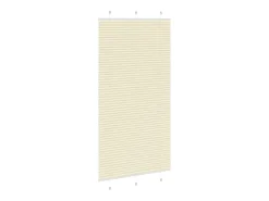 Estor plisado color crema 110x200cm ancho tela 109,4cm poliéster