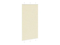 Estor plisado color crema 110x200cm ancho tela 109,4cm poliéster