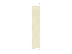 Estor plisado color crema 50x200 cm ancho tela 49,4 cm poliéster