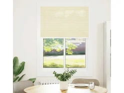 Estor plisado color crema 90x150 cm ancho tela 89,4 cm poliéster