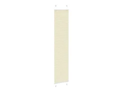 Estor plisado color crema 40x200 cm ancho tela 39,4 cm poliéster