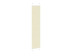 Estor plisado color crema 40x200 cm ancho tela 39,4 cm poliéster