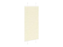 Estor plisado crema 65x100 cm ancho tela 64,4 cm poliéster
