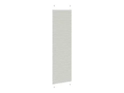 Estor plisado gris claro 65x200 cm ancho tela 64,4 cm