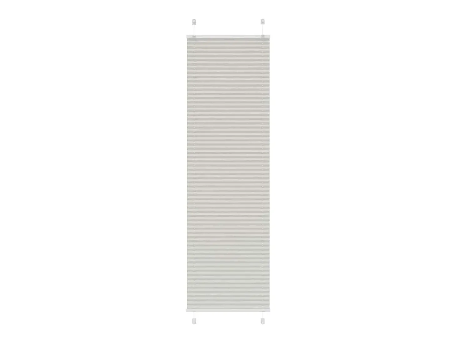 Estor plisado gris claro 55x200 cm ancho tela 54,4 cm